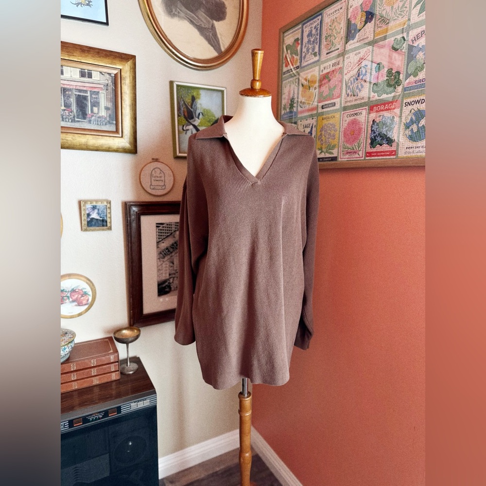 Bare by Charlie Holiday Collar Sweater Dress